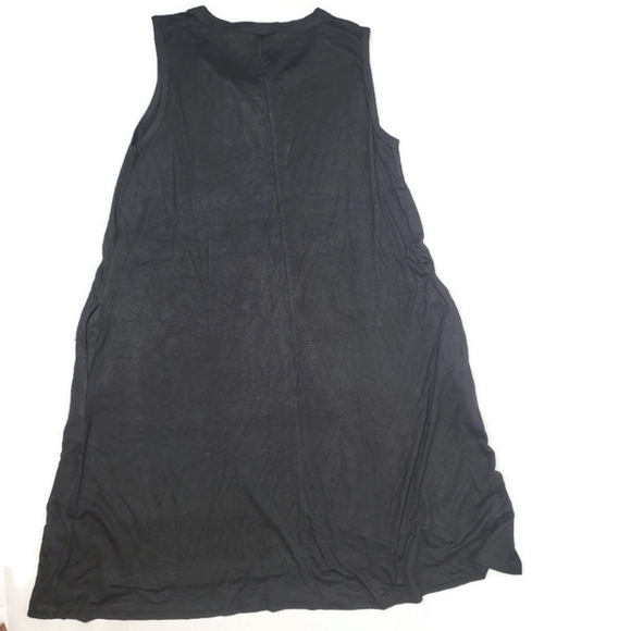 Coco + Carmen NWT tasia split neck dress black S/M - Picture 5 of 7